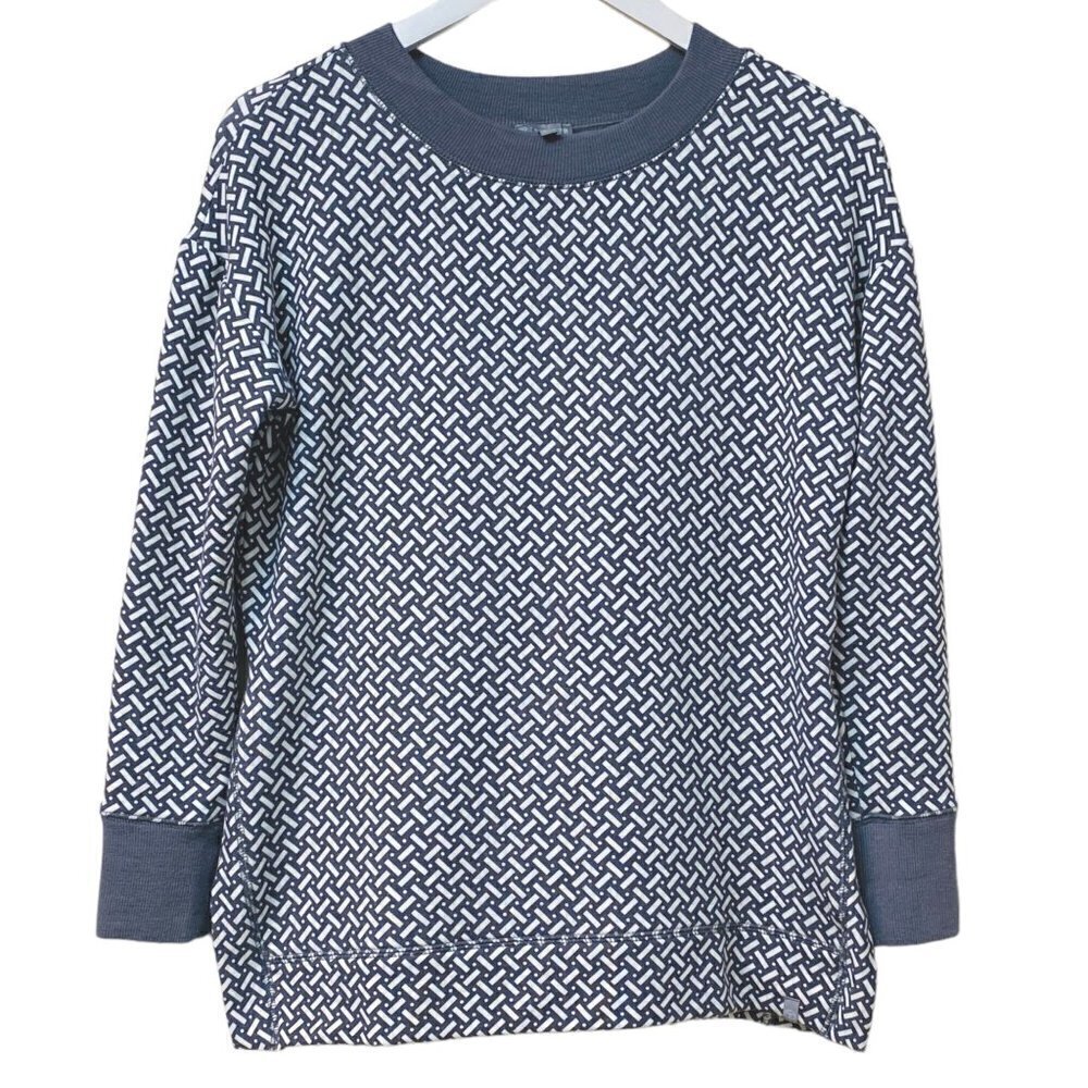 T by Talbots Sweatshirt Top Small Oversized Smooth Luxe Cozy Pullover Gray